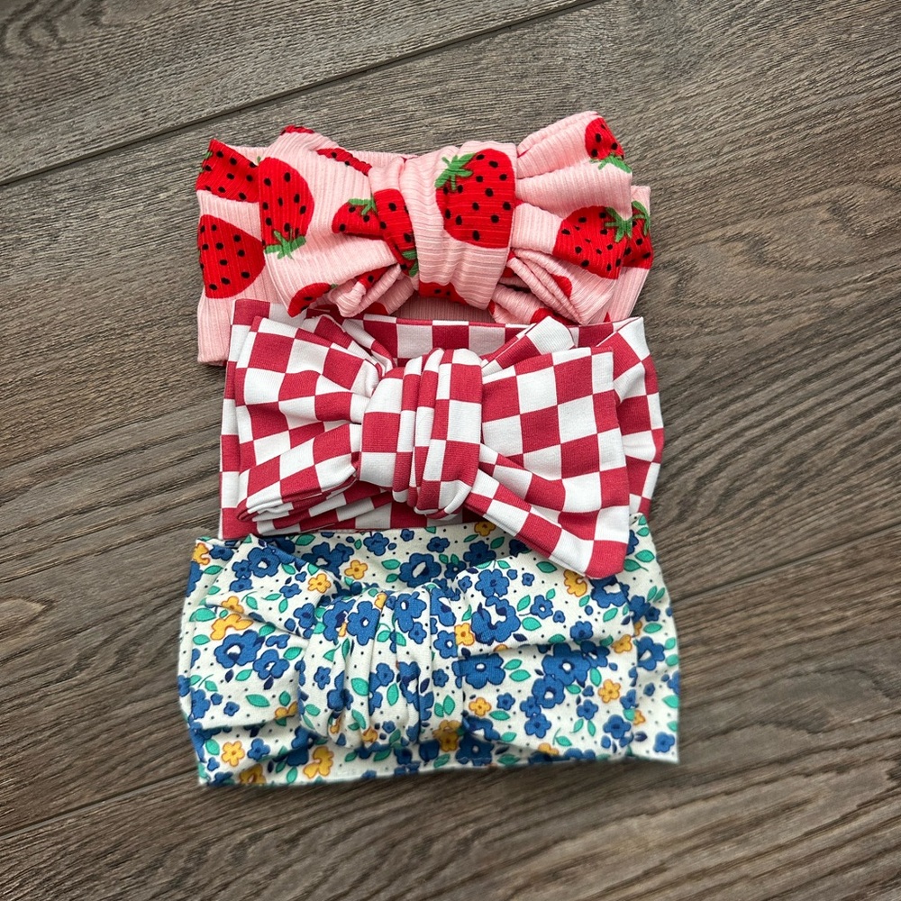 Custom listing: set of three oversized top knots